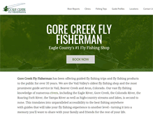 Tablet Screenshot of gorecreekflyfisherman.com